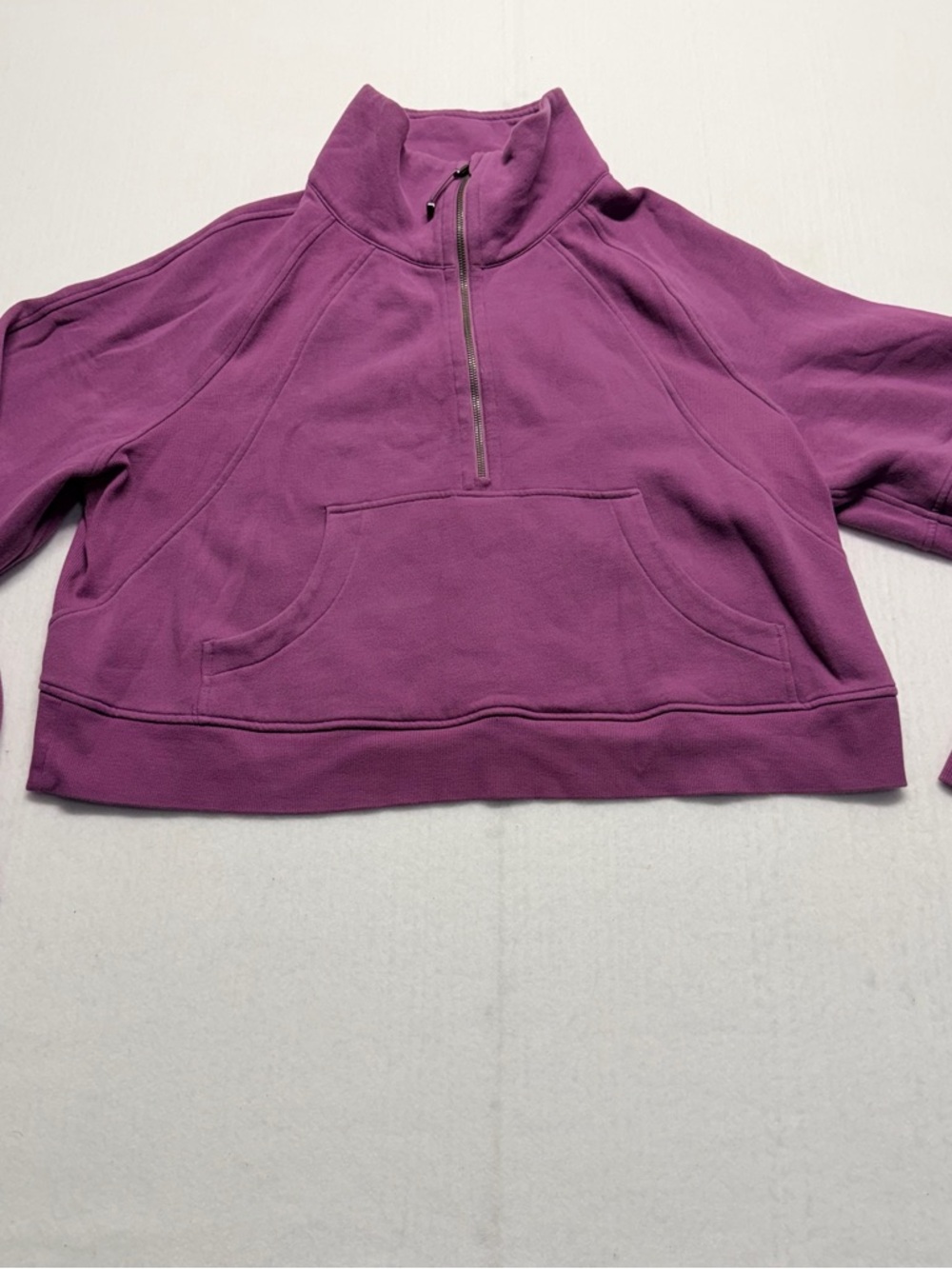 Lululemon Athletica Purple Half-Zip Funnel Neck Pullover Sweatshirt